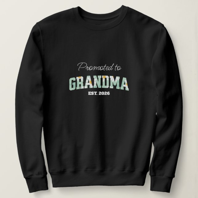 Sweatshirt Mémé florale, promue mémé  (Design devant)
