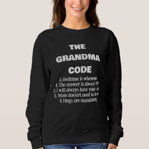 Sweatshirt Mémé pour femmes Nana Le code de grand-mère Gigi C