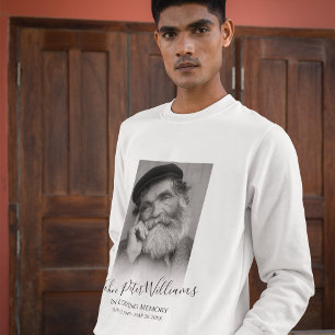 Sweatshirt Mémorial photo personnalisé moderne