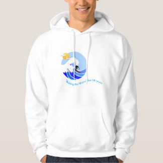 Sweatshirt (Men's): Basic Hooded, simple wave
