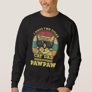 Sweatshirt Mens Best Chat Papa Et Pawpaw Vintage Best Chat Pa