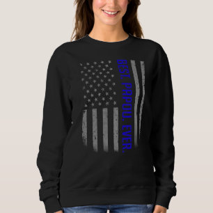 Sweatshirt Mens Best Papou jamais nous drapeau américain Père