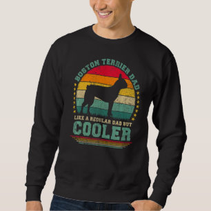 Sweatshirt Mens Boston Terrier Papa Comme Un Papa Régulier Ma