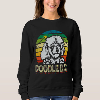 Sweatshirt Mens Chien Papa Retro Meilleur Chien De Poodle Pap