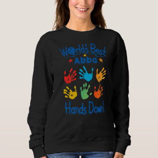 Sweatshirt Mens Colorful Little Hands Worldu2019s Best Abba H