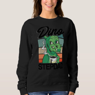 Sweatshirt Mens Dino Stepdad Fête des pères Daddy Retro Stepd