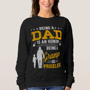 Sweatshirt Mens Fête des pères Être Papa Est Un Gramps D'Honn