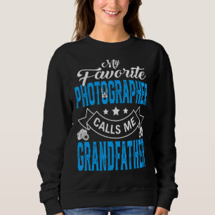 Sweatshirt Mens Fête des pères Mon photographe favori appelle