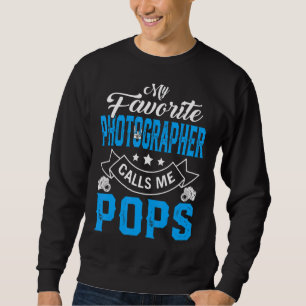 Sweatshirt Mens Fête des pères Mon photographe favori appelle