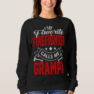 Sweatshirt Mens Fête des pères Mon pompier favori m'appelle