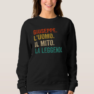 Sweatshirt Mens Giuseppe L'Homme Le Mythe Légende Jose Vintag
