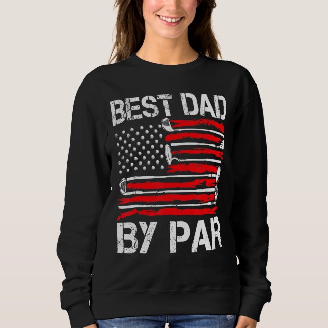 Sweatshirt Mens Golf Meilleur Bonus Papa Par Par Golfer Ameri (Devant)