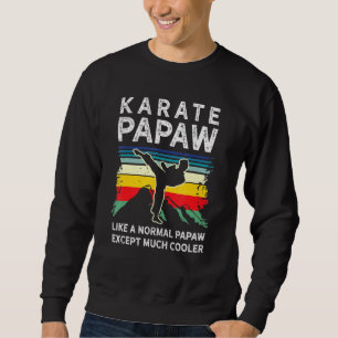 Sweatshirt Mens Karate Arts martiaux - Fighter Papaw Retro Vi