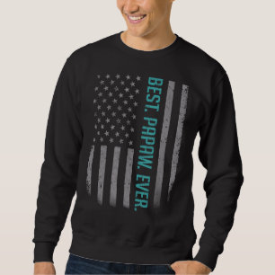 Sweatshirt Mens Meilleur Papaw Jamais Us Drapeau Américain Pè