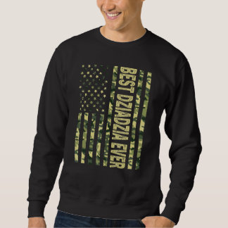 Sweatshirt Mens Meilleure Dziadzia jamais nous drapeau améric