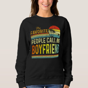 Sweatshirt Mens Mes Gens Favoris Appelez-Moi Boyami Papa Fath