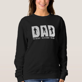 Sweatshirt Mens Papa Le Solider Le Vétérinaire Le Héros Papa 