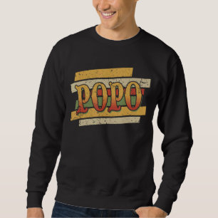 Sweatshirt Mens Popo Retro Vintage Stepdad Stepfather