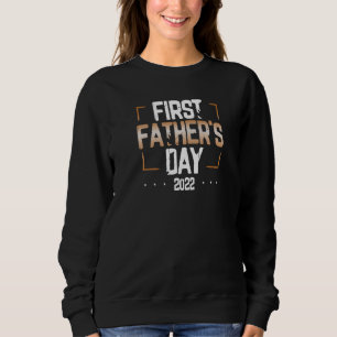 Sweatshirt Mens Première Fête des pères 2022 Nouveau Papa 1èr