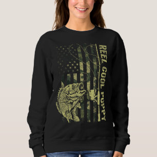 Sweatshirt Mens Reel Cool Poppy Camouflage drapeau américain