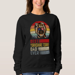 Sweatshirt Mens Retro Best Yorkshire Terrier Papa Jamais Père
