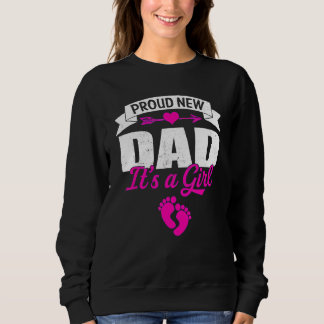 Sweatshirt Mens Retro Famille Fière Nouveau Papa C'est une fi