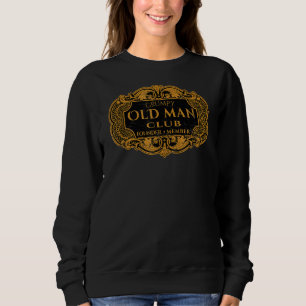 Sweatshirt Mens Retro Grumpy Old Man Club Fondateur Papa