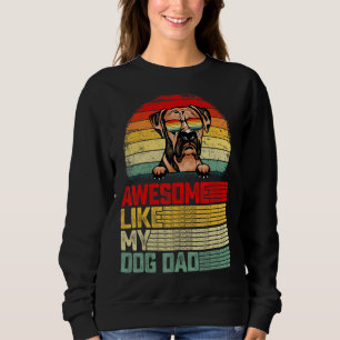 Sweatshirt Mens Retro Vintage Awesome Comme Mon Chien De Boxe