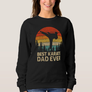 Sweatshirt Mens Retro Vintage meilleur karaté papa jamais pèr