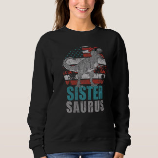 Sweatshirt Mens Sistersaurus Rex Dinosaur Soeur Saurus Ameri