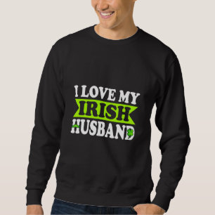 Sweatshirt Mens St Paddys Irlandais Saint Patricks Jour J'Aim
