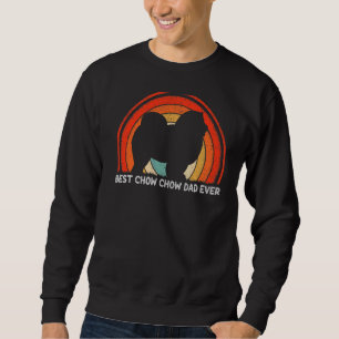 Sweatshirt Mens Style Rétro Vintage Best Chow Chow Papa Jamai