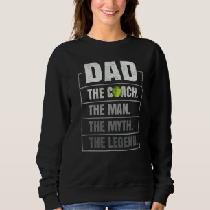 Sweatshirt Mens Tennis Coach Papa Homme Mythe Légende Tennis