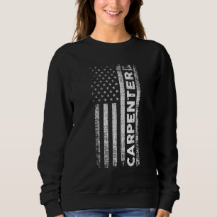 Sweatshirt Menuisier patriote travail du bois bois d'oeuvre t