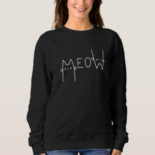 Sweatshirt Meow Chat Maman Pour Filles Femmes Chat Mama