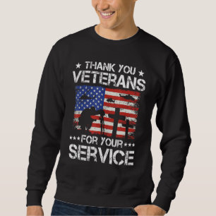 Sweatshirt Merci Anciens Combattants Fleur de Pavot Batterie