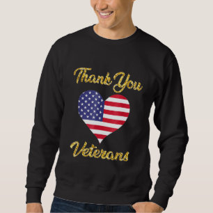 Sweatshirt Merci Vétérans de combat Bottes de coquelicot Vétè
