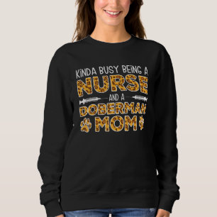 Sweatshirt Mère Infirmière Chien Doberman Dobie Maman_1