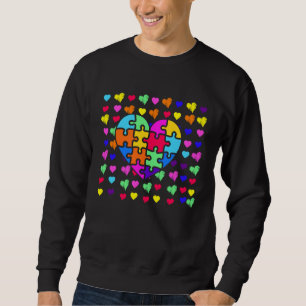 Sweatshirt Mères autistes de sensibilisation à l'autisme Cœur