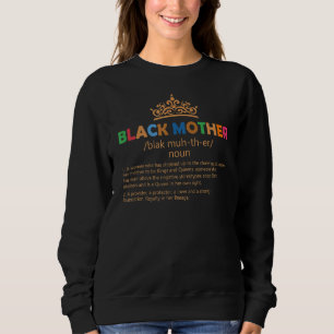 Sweatshirt Mères Noires Définition Signifiant Mère Vintage