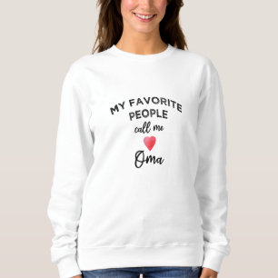 Sweatshirt Mes personnes préférées m'appellent Oma Grand-mère