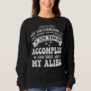 Sweatshirt Mes Petits-Enfants Et Moi Sommes Plus Que Des Beso