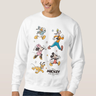 Sweatshirt Mickey & Friends Graphisme Rétro Stars and Stripes