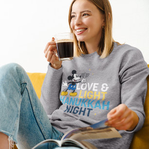 Sweatshirt Mickey Mouse Love & Light Hanoukka Night