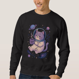 Sweatshirt Mignon Art de Chat Cosmique   Mug et T-Shirt Meows