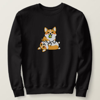 Sweatshirt Mignon Corgi avec Poire sur Corgi Fatigué Art de C