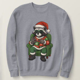 Sweatshirt Mignon Raton Laveur 67 Meme Six Sept 6-7 Noël