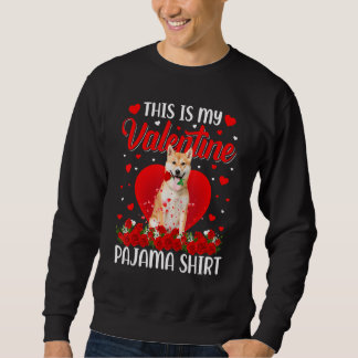 Sweatshirt Mignon Voici Mon Chien Shiba Inu de la Saint-Valen
