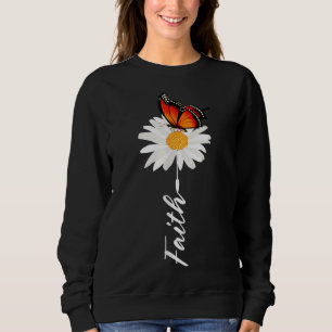 Sweatshirt mignonettes pour femmes foi papillon jardin margue