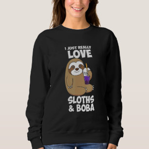 Sweatshirt Mignonne J'Aime Vraiment Les Machines À Sous Boba